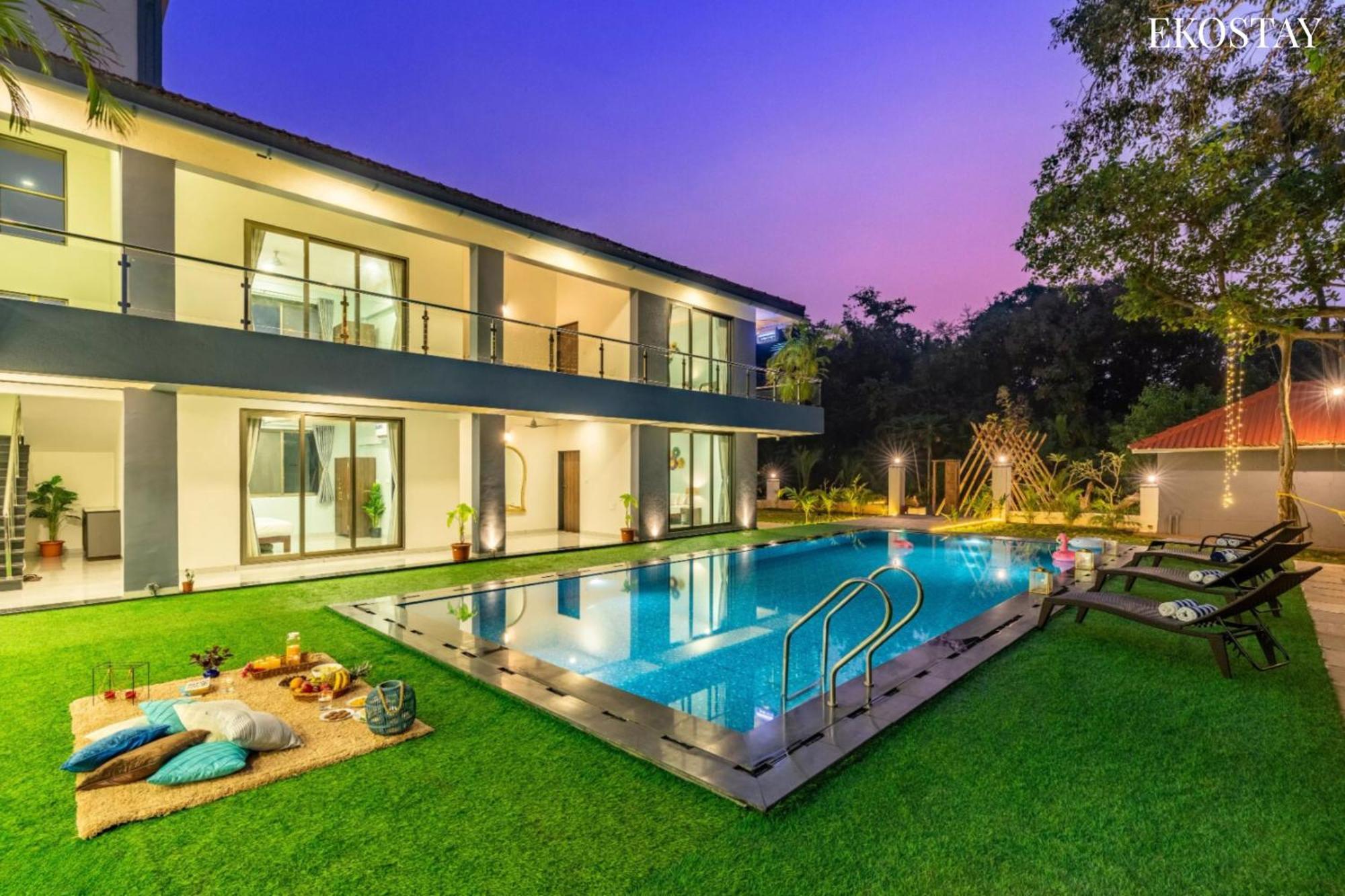 Ekostay Luxe - Casa De Atlantis Alībāg Esterno foto